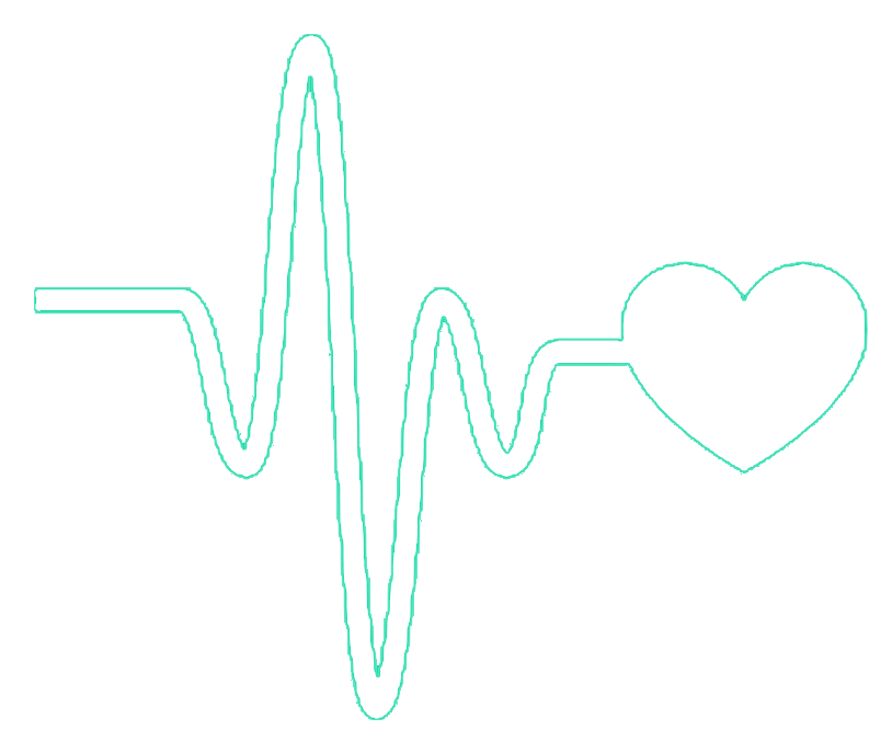 decorative heartbeat graphic